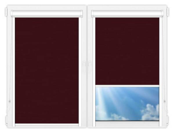 Рулонные шторы UNI Лусто-бордовый цена. Купить в «Мастерская Жалюзи»