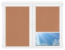 Кассетные рулонные шторы UNI Металлик-светло-коричнеый цена. Купить в «Мастерская Жалюзи»