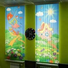 Тканевые вертикальные жалюзи с рисунком цена. Купить в «Мастерская Жалюзи»