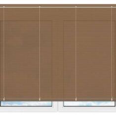 Алюминиевые горизонтальные жалюзи каштановые №52-перфорация
