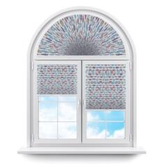 Плиссе арочные (шторы, жалюзи) того флаур сиреневый