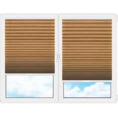 Плиссе (шторы, жалюзи) скио перл бежево коричневый