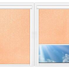 Рулонные шторы UNI Шелк-абрикосовый